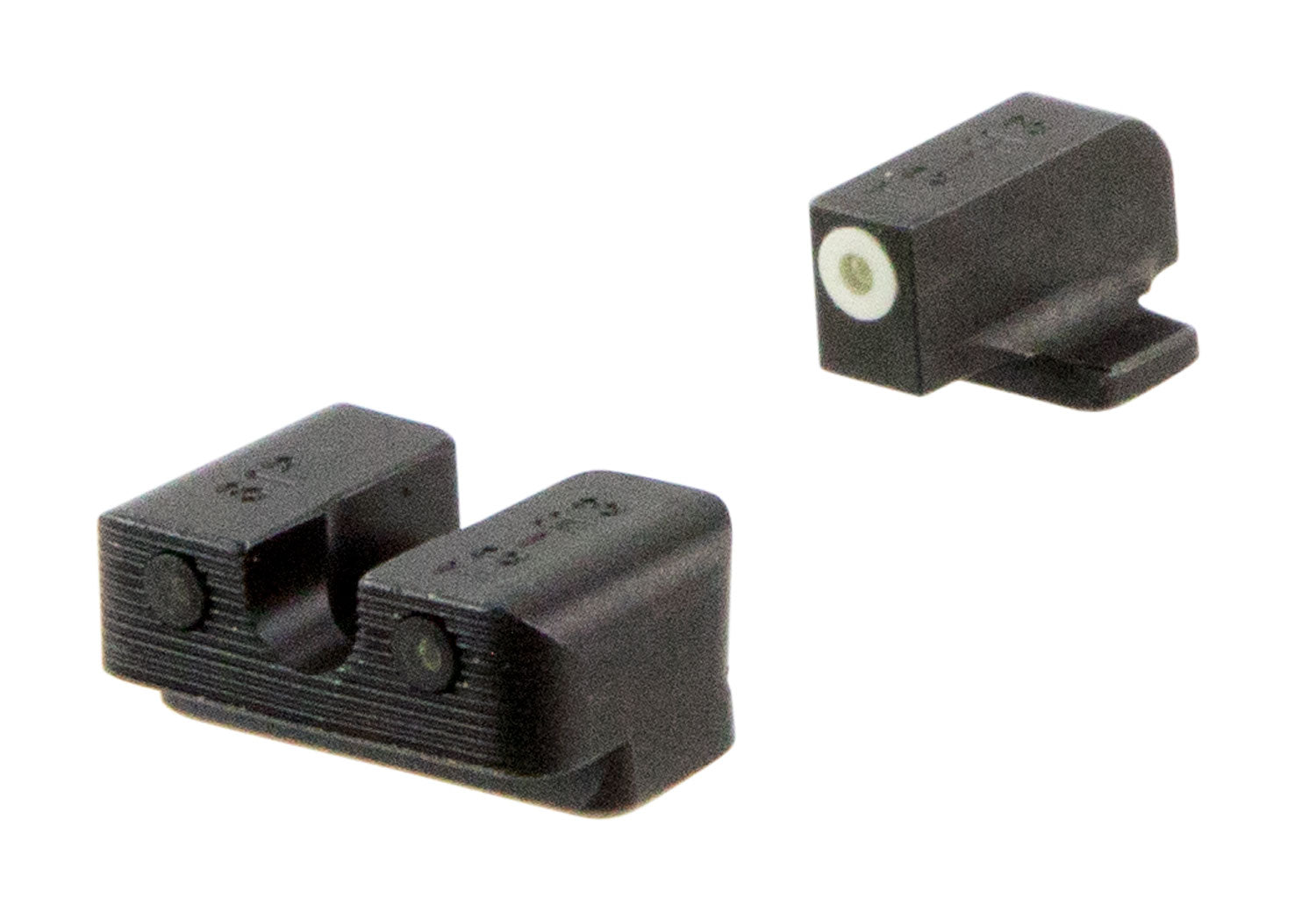 TruGlo Tritium Pro TG231S2W Green Tritium White Outline Iron Night Sights Front & Rear