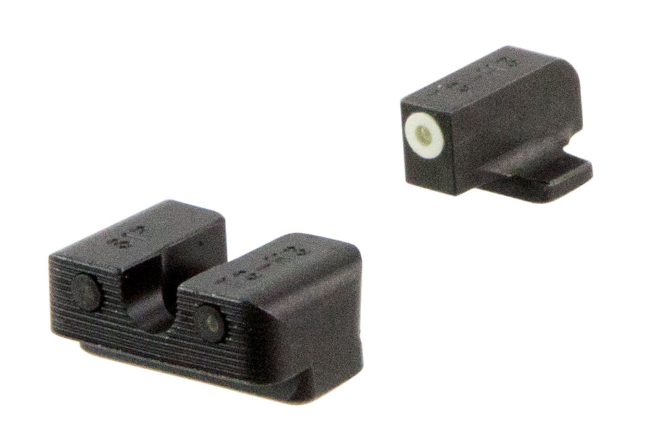 TruGlo Tritium Pro TG231S2W Green Tritium White Outline Iron Night Sights Front & Rear
