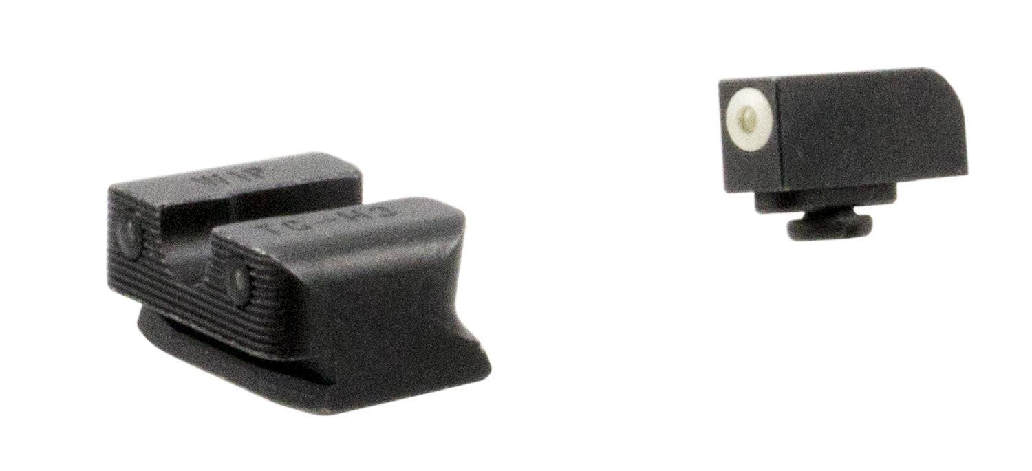 TruGlo Tritium Pro TG231W1W Green Tritium White Outline Iron Night Sights Front & Rear