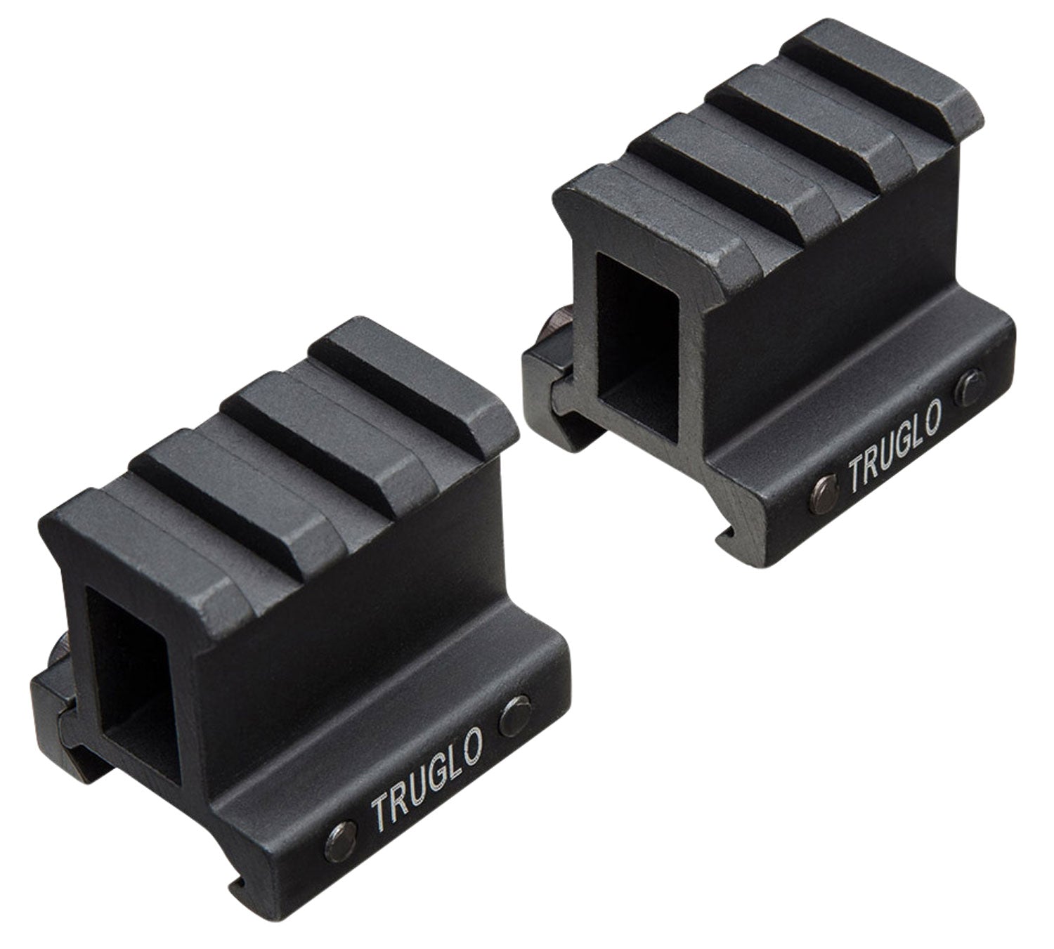 TruGlo Picatinny Riser Mount Set Anodized Matte Black TG8992B