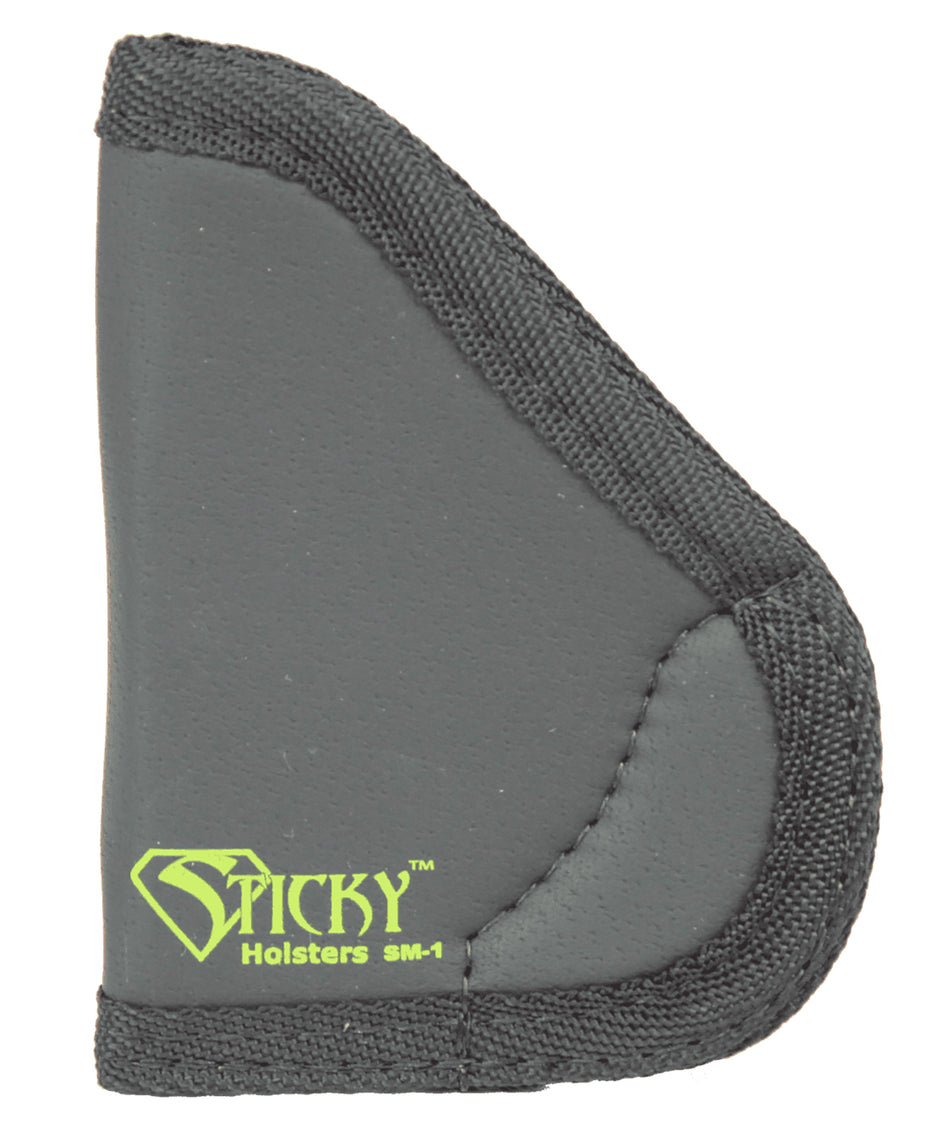 Sticky Holsters SM1 IWB Holster Size 1 Black/Green Latex Free Rubber Fits Beretta Tomcat/Bobcat 2.40-2.75" Barrel Ambidextrous