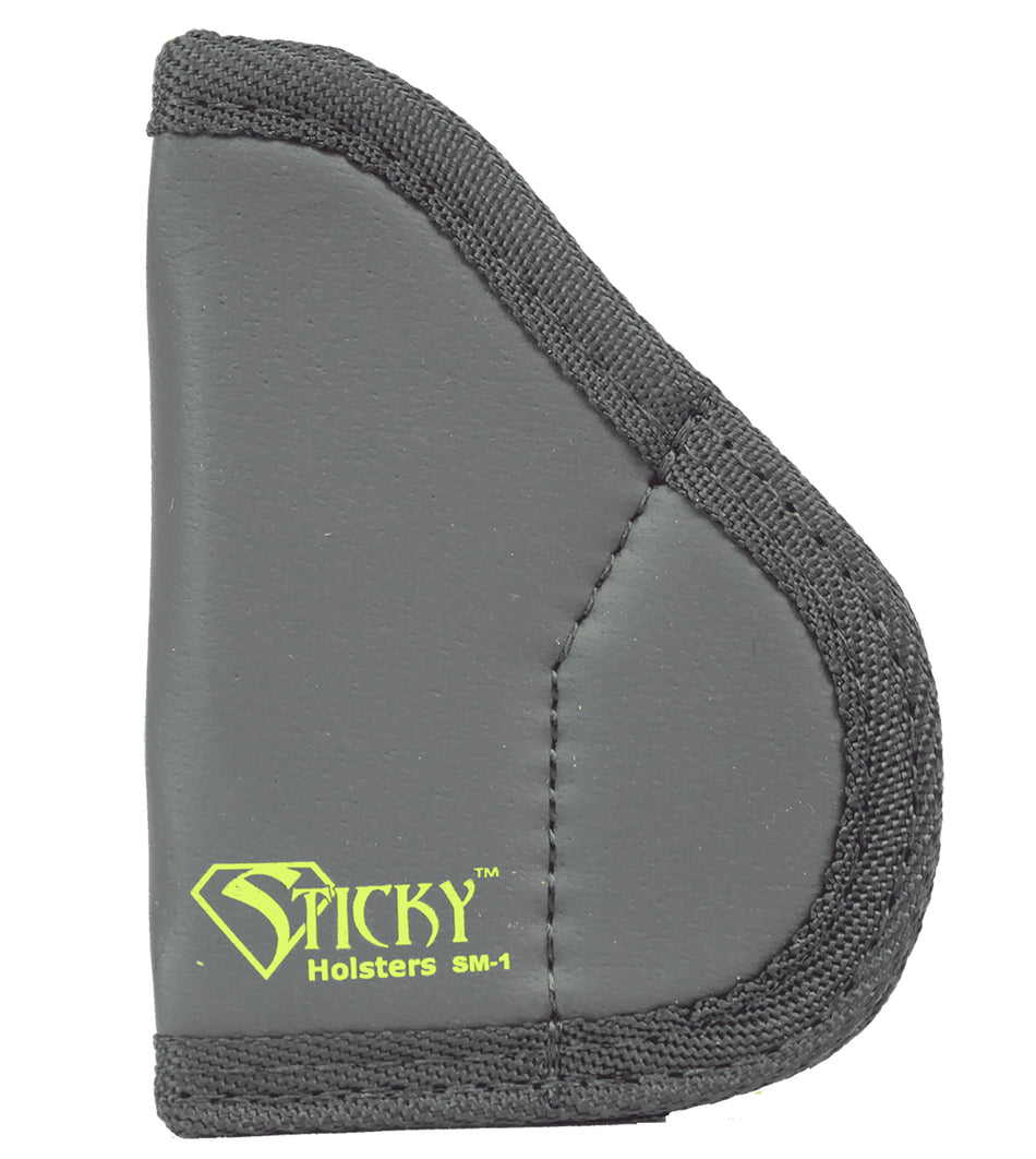 Sticky Holsters SM-1 NAA IWB Holster Size 1 Black/Green Latex Free Fits NAA Black Widow Up To 2.75" Barrel Ambidextrous