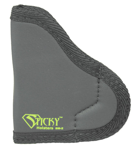 Sticky Holsters SM2 IWB Holster Size 2 Black/Green Latex Free Rubber Fits .380 Pocket Pistols/Ruger LCP Up To 2.50" Barrel Ambidextrous