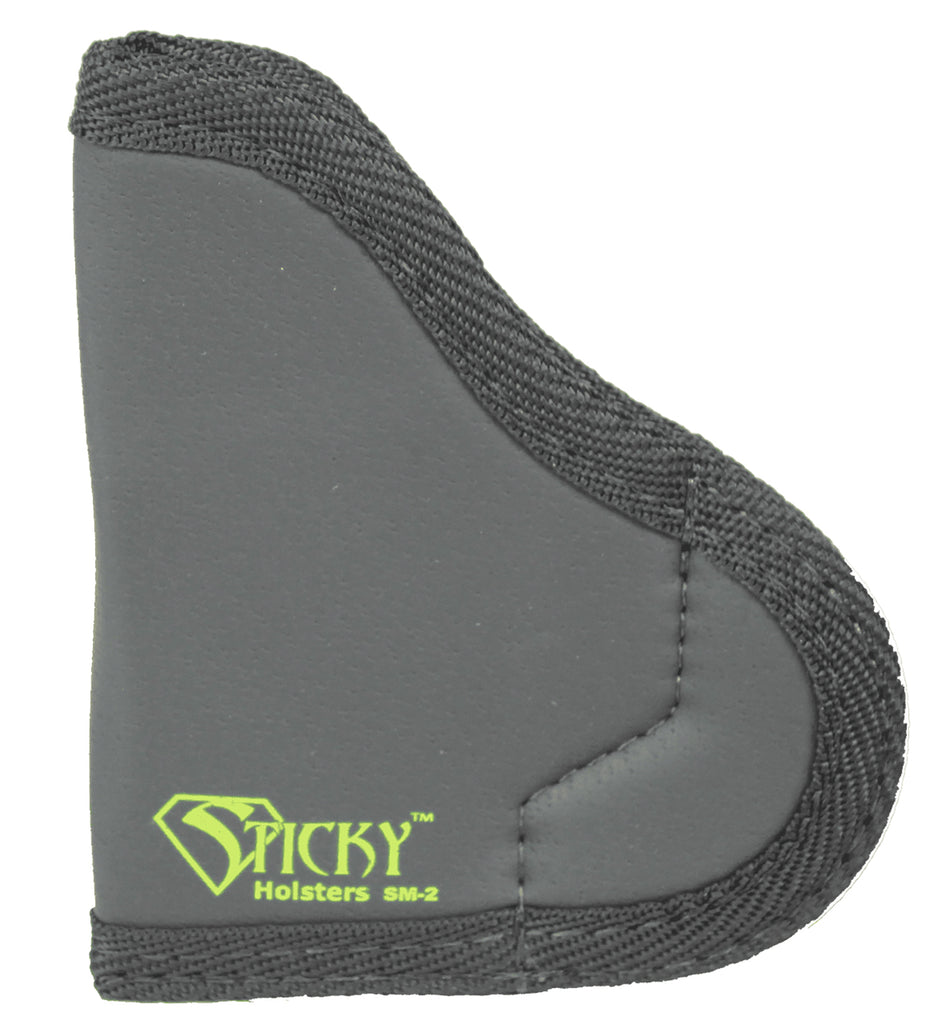 Sticky Holsters SM2 IWB Holster Size 2 Black/Green Latex Free Rubber Fits .380 Pocket Pistols/Ruger LCP Up To 2.50" Barrel Ambidextrous
