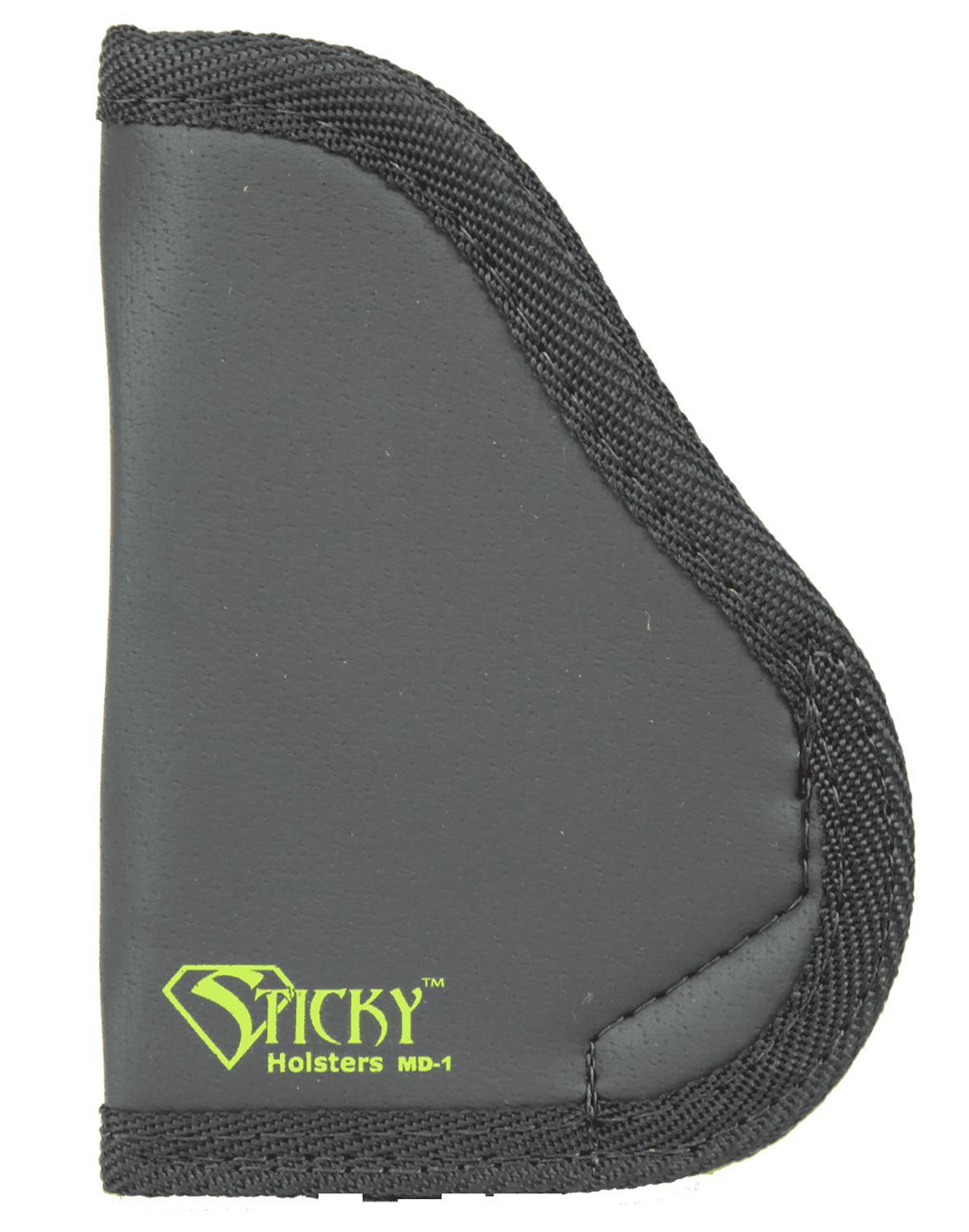 Sticky Holsters MD1 IWB Holster Black/Green Latex Free Rubber Fits Small 9mm/SCCY CPX-1/Ruger LC9 Ambidextrous