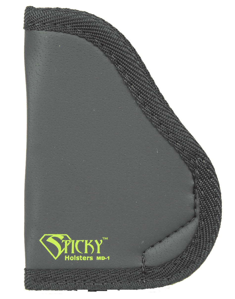 Sticky Holsters MD1 IWB Holster Black/Green Latex Free Rubber Fits Small 9mm/SCCY CPX-1/Ruger LC9 Ambidextrous