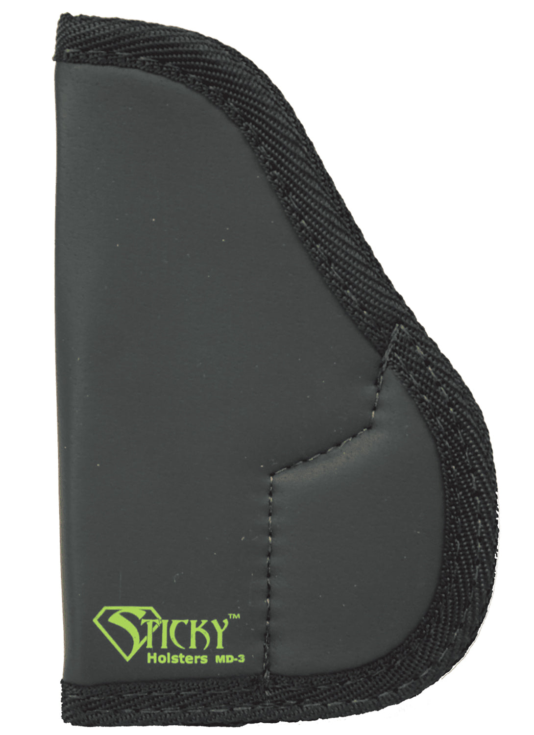 Sticky Holsters MD3 IWB Holster Black/Green Latex Free Rubber Fits Walther PPK Series Ambidextrous