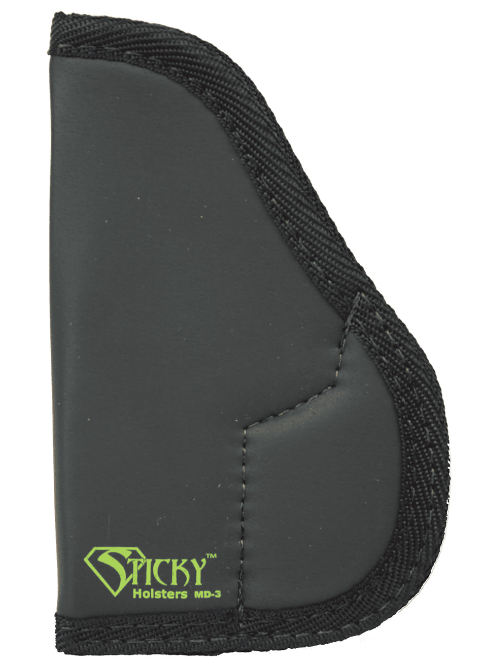 Sticky Holsters MD3 IWB Holster Black/Green Latex Free Rubber Fits Walther PPK Series Ambidextrous