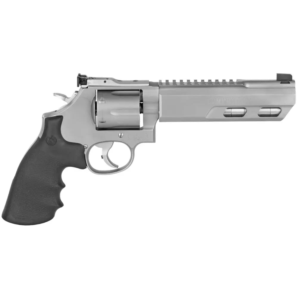 Smith & Wesson Performance Center 686 Competitor .357 Mag Revolver, 6" Barrel, 6rd, Stainless Steel, Hogue Grip