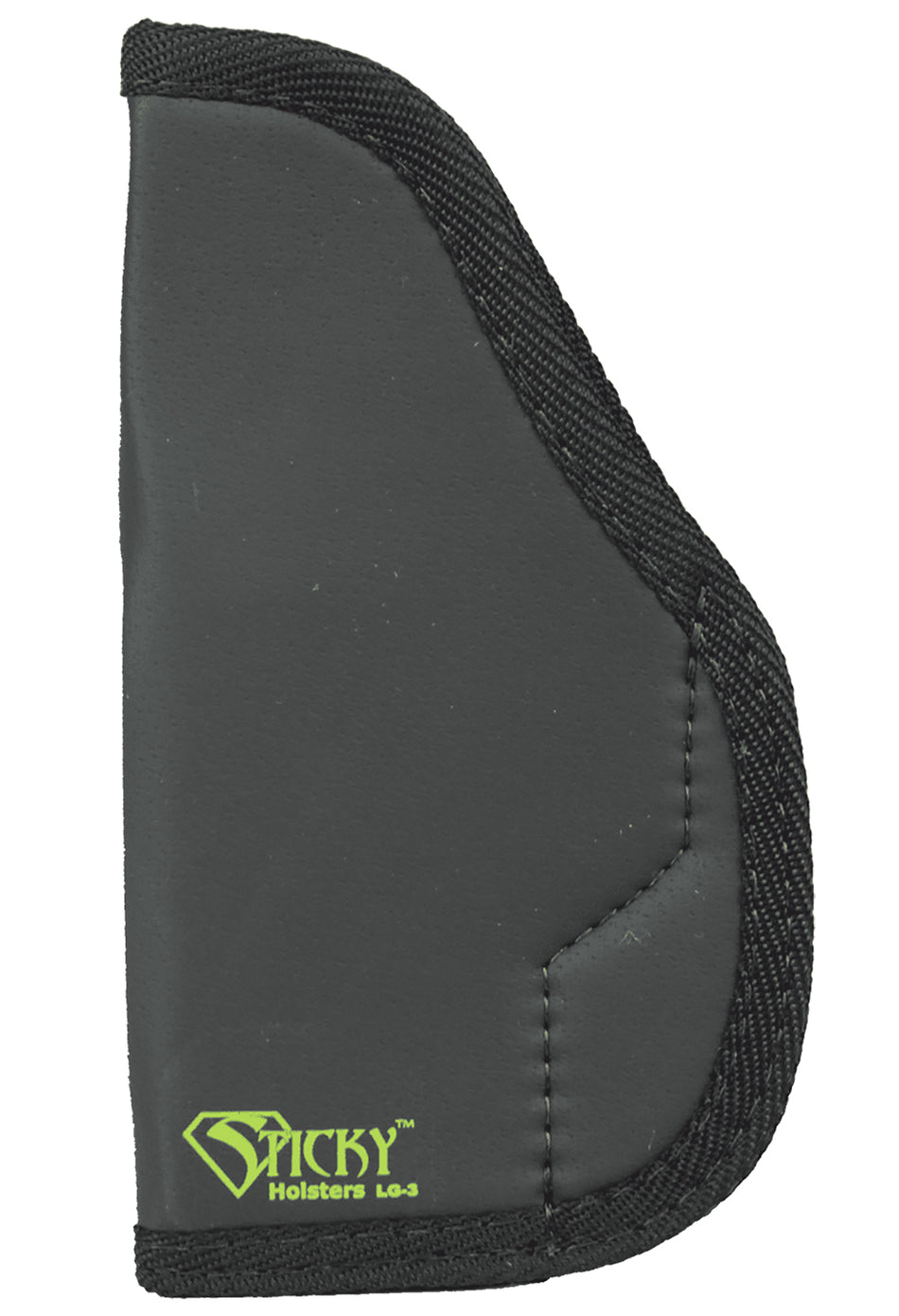 Sticky Holsters LG3 IWB Holster Black/Green Latex Free Rubber Fits Glock Pistols Up To 4.75" Barrel Ambidextrous