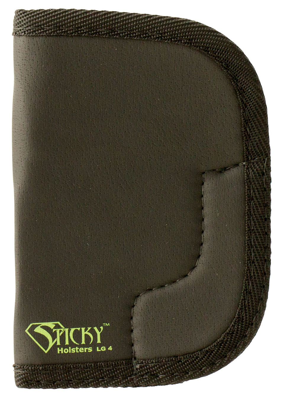 Sticky Holsters LG4 Latex Free Rubber Holster Fits Large Revolvers up to 3 Inch Ambidextrous Black Green