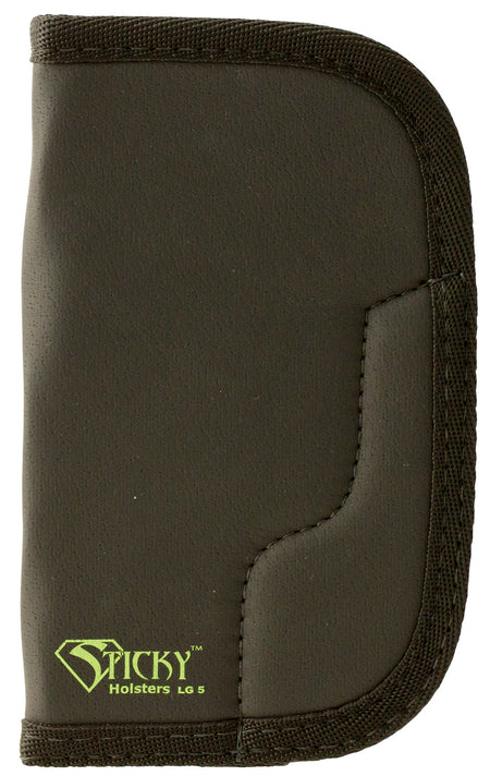 Sticky Holsters LG5 Ambidextrous Pocket Holster Fits Long Revolvers up to 4 Inch Barrel Black Green