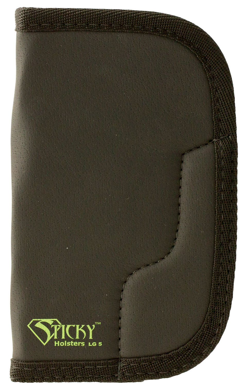 Sticky Holsters LG5 Ambidextrous Pocket Holster Fits Long Revolvers up to 4 Inch Barrel Black Green