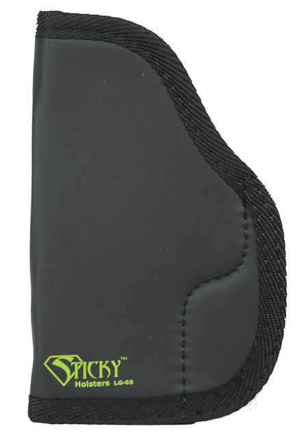 Sticky Holsters LG6S Black Green Latex Free Rubber Holster Fits Compact Medium Auto Pistols Ambidextrous