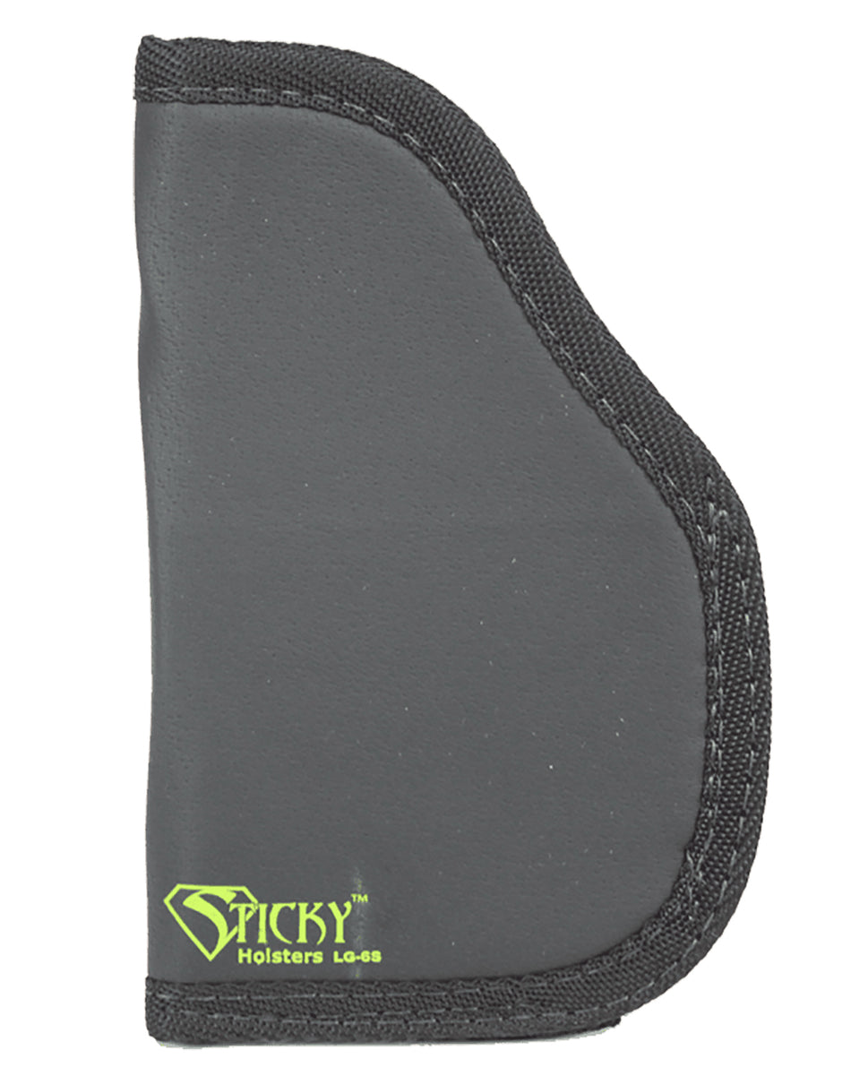 Sticky Holsters LG6SMOD LS Black Green Latex Free Rubber Holster 3 to 4 Inch Large Auto with Laser Ambidextrous
