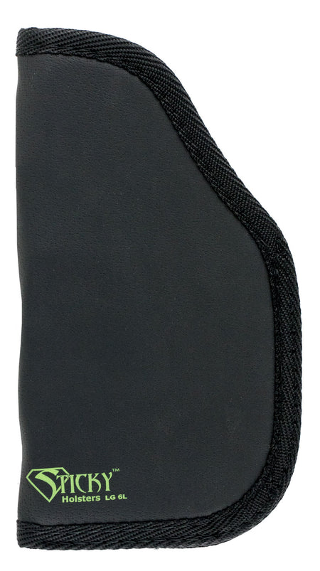 Sticky Holsters LG6LMODLS Black Green Latex Free Rubber Holster 4 to 5 Inch Large Auto with Laser Ambidextrous