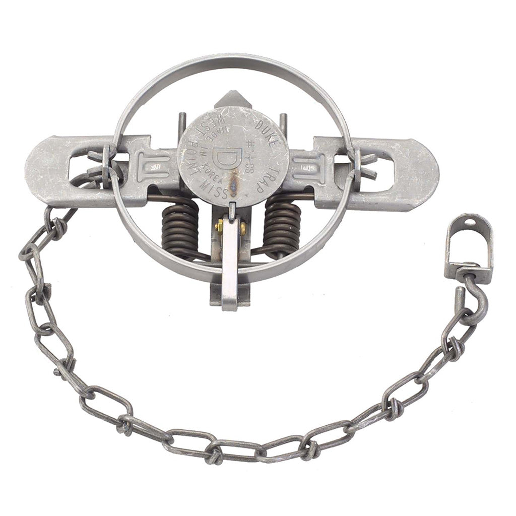 Duke No. 1 1/2 Coil Spring Leg-Hold Trap 4.75" Jaw