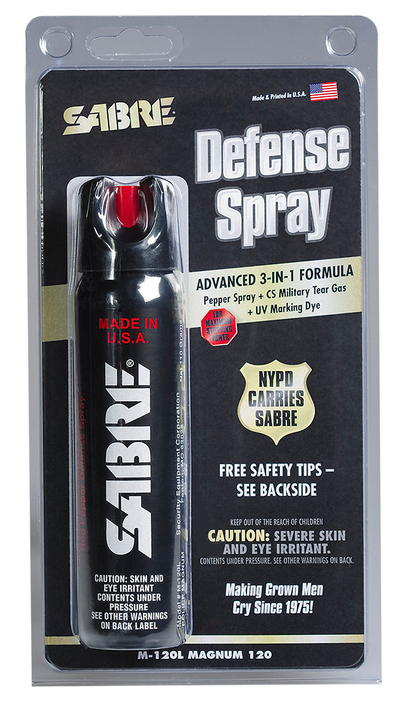 Sabre M120L Magnum Self Defense Pepper Spray 4.36 oz Range 8-10 ft