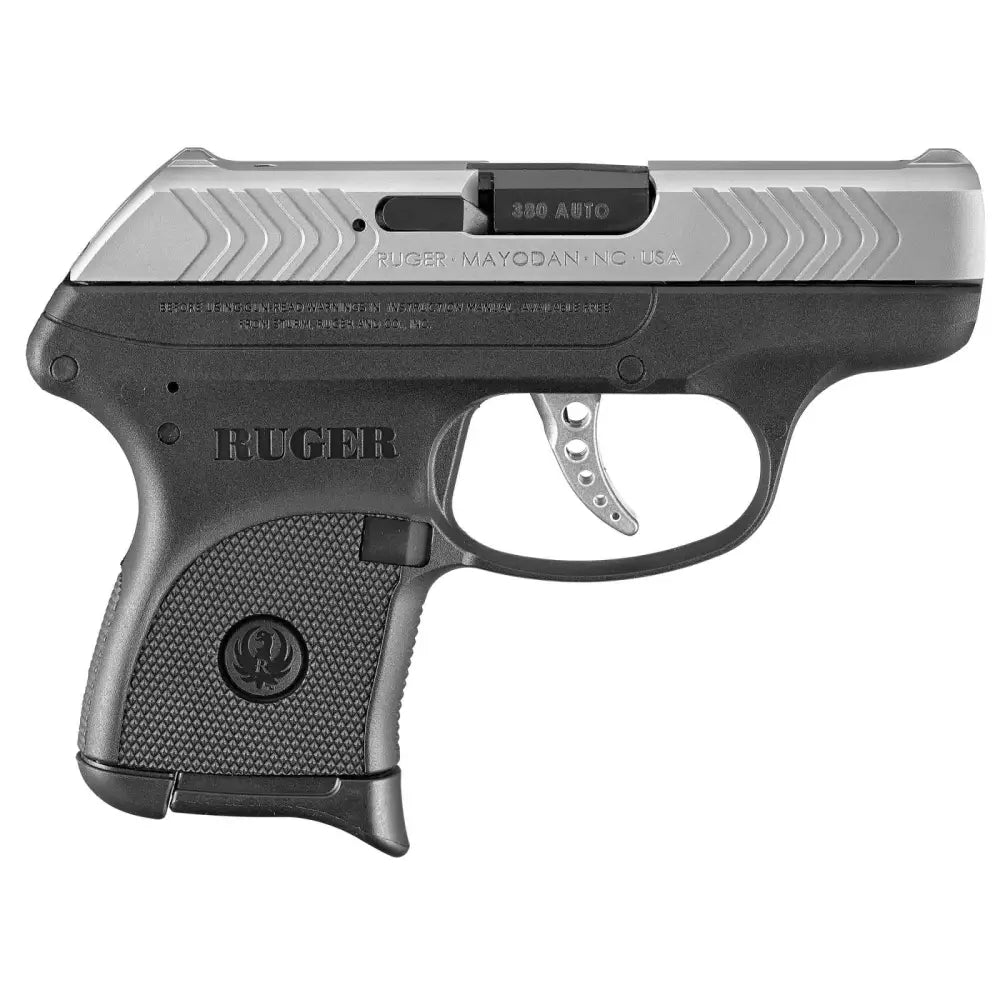 Ruger LCP .380 ACP Pistol, Stainless Slide/Black Frame, 6+1
