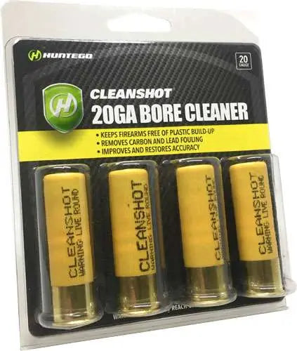 Huntego CleanShot 20GA Shotgun Cleaning Ammunition 4 Round Pack - 24 Pack Case