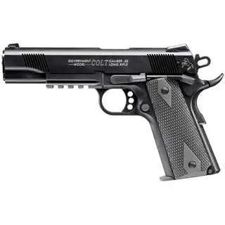 Walther Colt 1911 Rail Model .22 LR Pistol, Black, 12-Round Mag