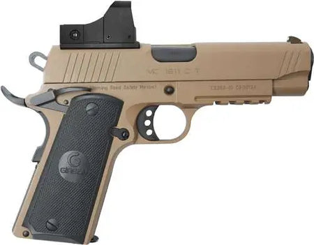EAA MC1911C 4.4" Commander Optic-Ready 9mm Pistol, FDE