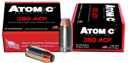 Atomic .380 ACP/Auto 453 Precision Craft Hollow Point HP 90 Grain