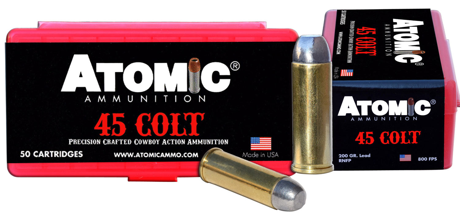 Atomic .45 Long Colt 434 Cowboy Action Precision Craft Lead Round Nose Flat Point 200 Grain