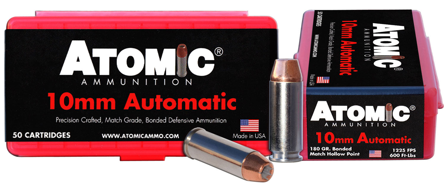 Atomic 10mm Auto 432 Precision Craft Bonded Match Hollow Point 180 Grain