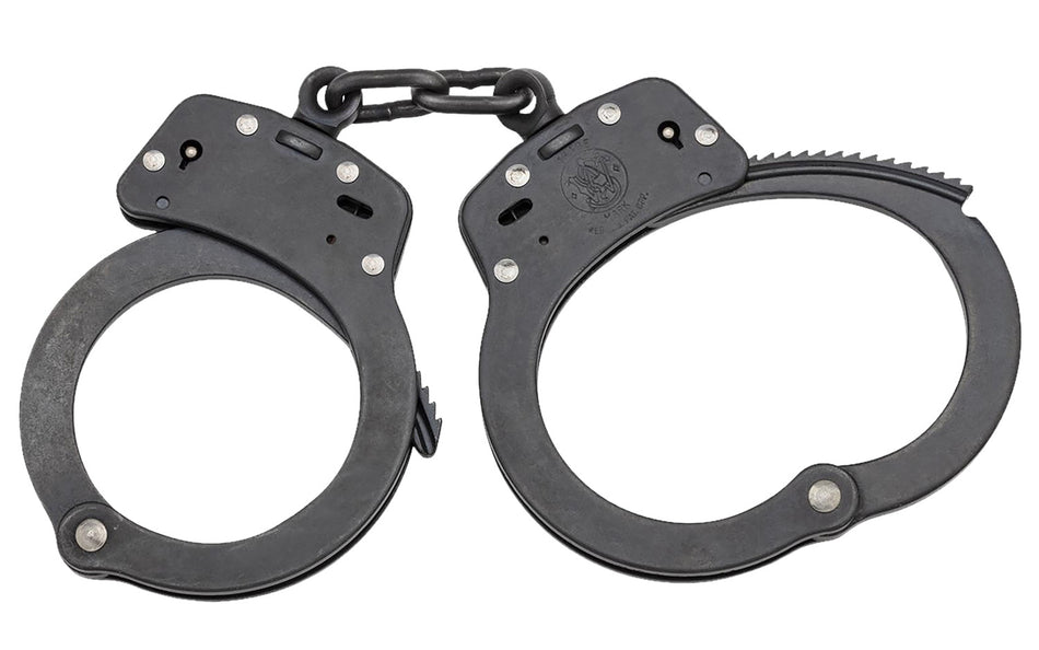 S&W 350101 Model 100 Blued Steel Double Lock Handcuffs