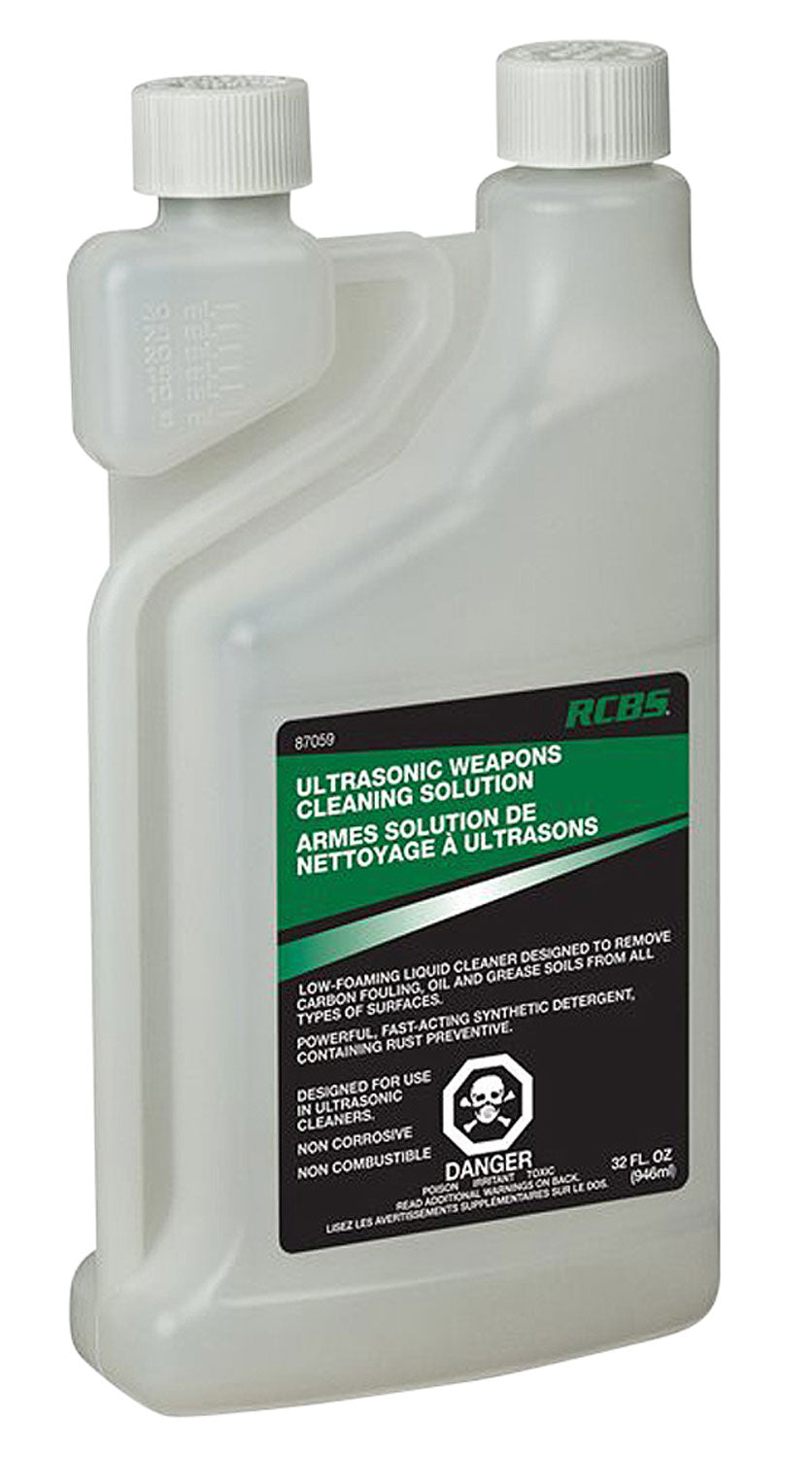 RCBS 87059 Firearm Ultrasonic Cleaning Solution Rust-Preventive Non-Corrosive 32 oz Bottle