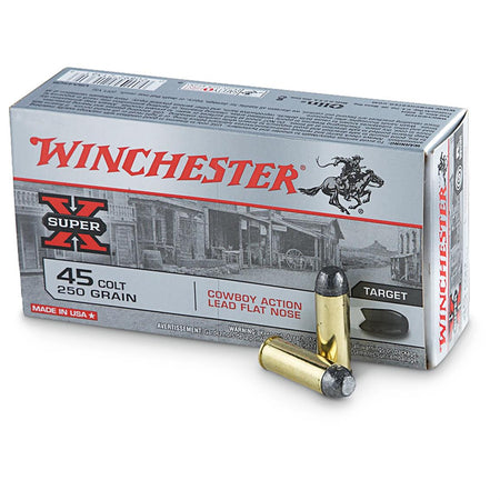 Winchester .45 Long Colt USA45CB USA Super X Cowboy Action Lead Flat Nose 250 Grain