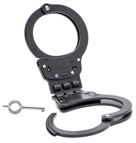 S&W 350095 Model 300 Blued Steel Hinged Double Lock Handcuffs