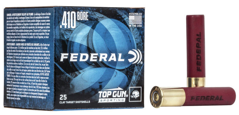Federal .410 Bore Shotgun Shells Top Gun Sporting #9 1/2 oz 2.5 in