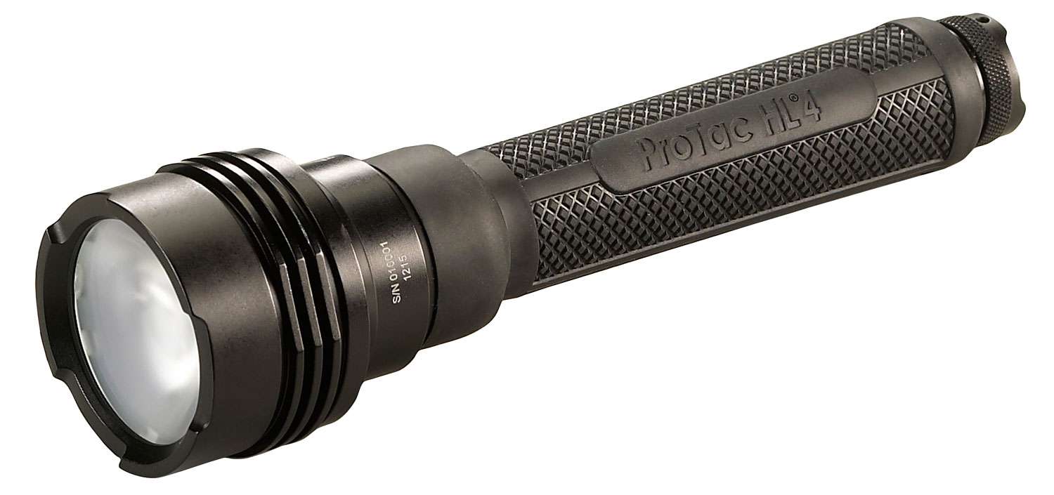 Streamlight ProTac HL 4 Black Tactical Flashlight with CR123A Lithium Batteries