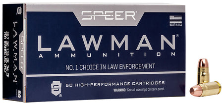 Speer .357 Sig 54232 Lawman Training Clean-Fire Total Metal Jacket Flat Nose 125 Grain