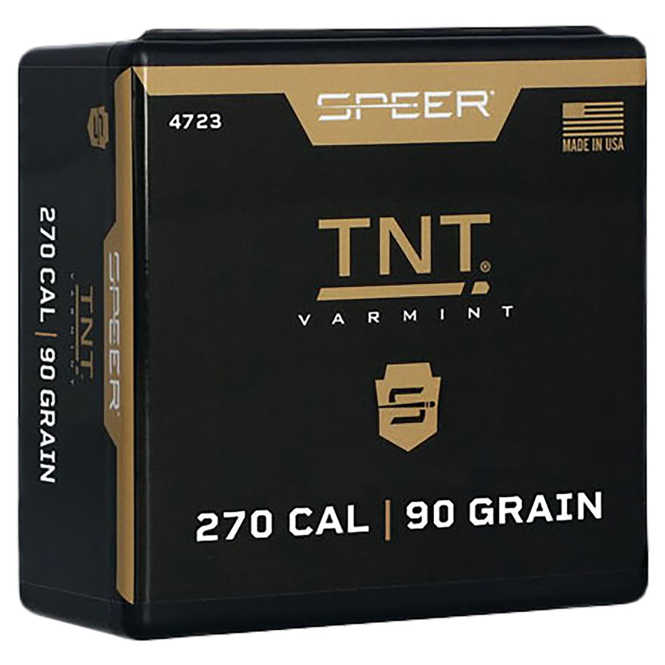 Speer 4723 .270 Win 90gr TNT JHP Varmint Bullets Bulk Pack 650 Per Box