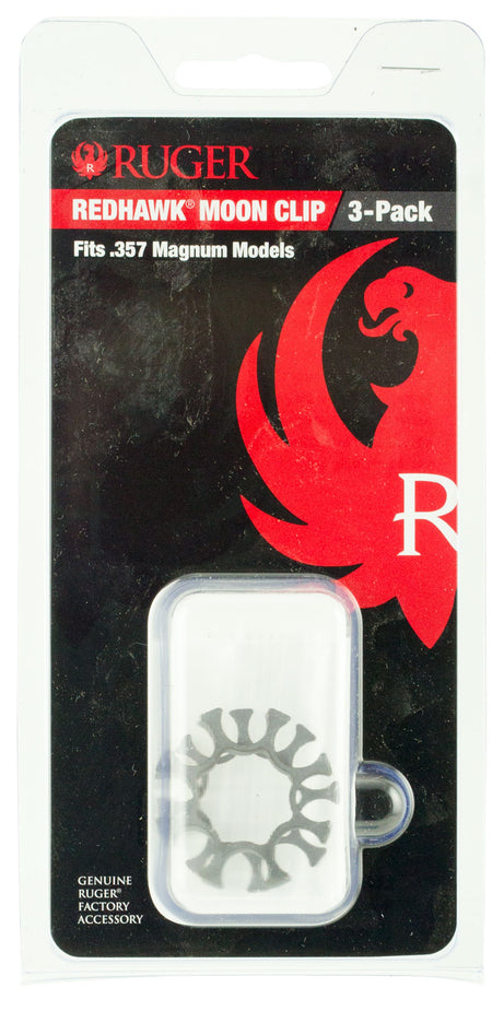 Ruger 90634 Full Moon Clip .357 Mag 8rd for Redhawk Stainless Steel 3 Per Pack
