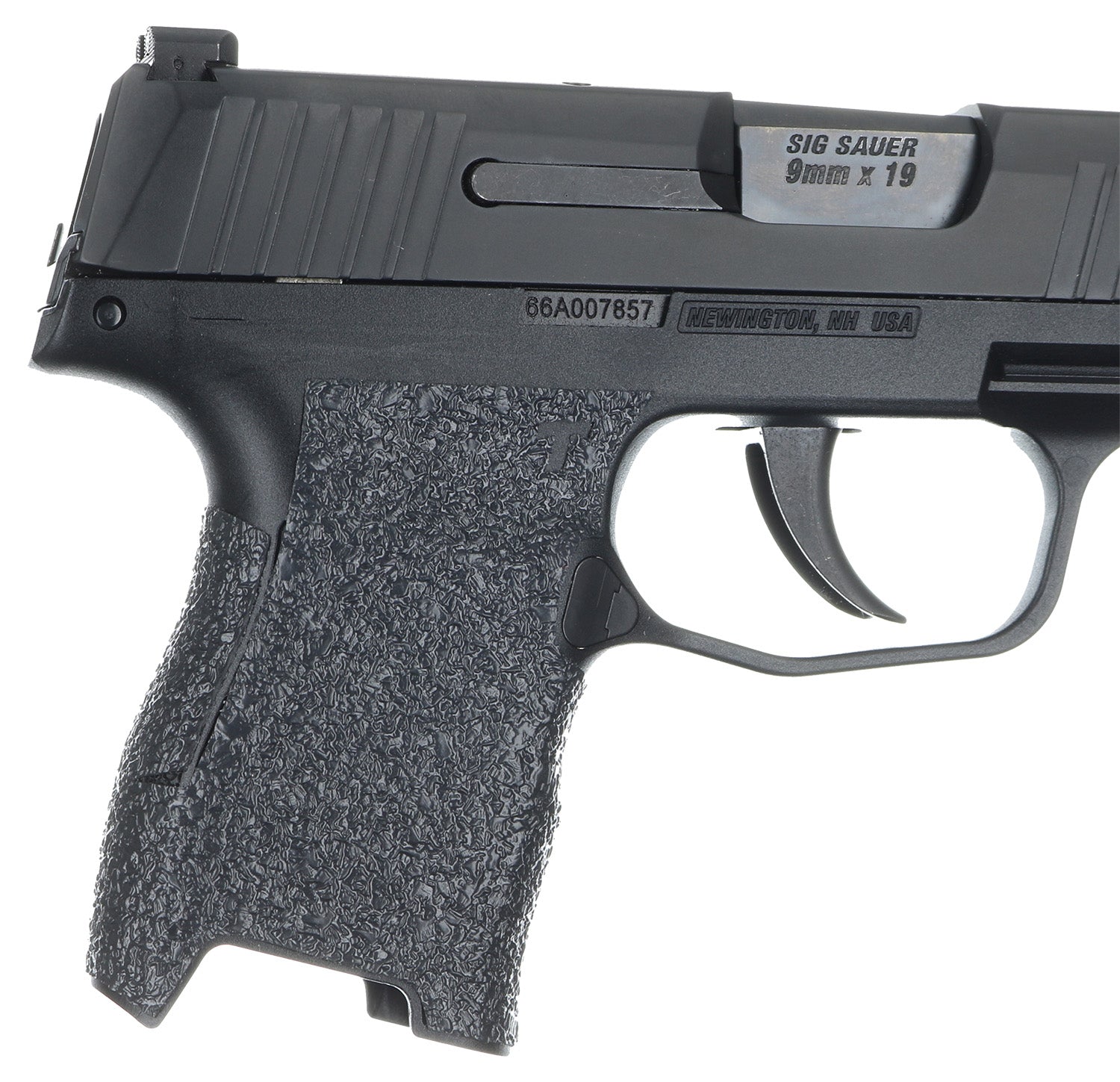 Talon Grips 001R Black Textured Rubber Stick-On Grip, Sig Sauer P250/P320 Compact