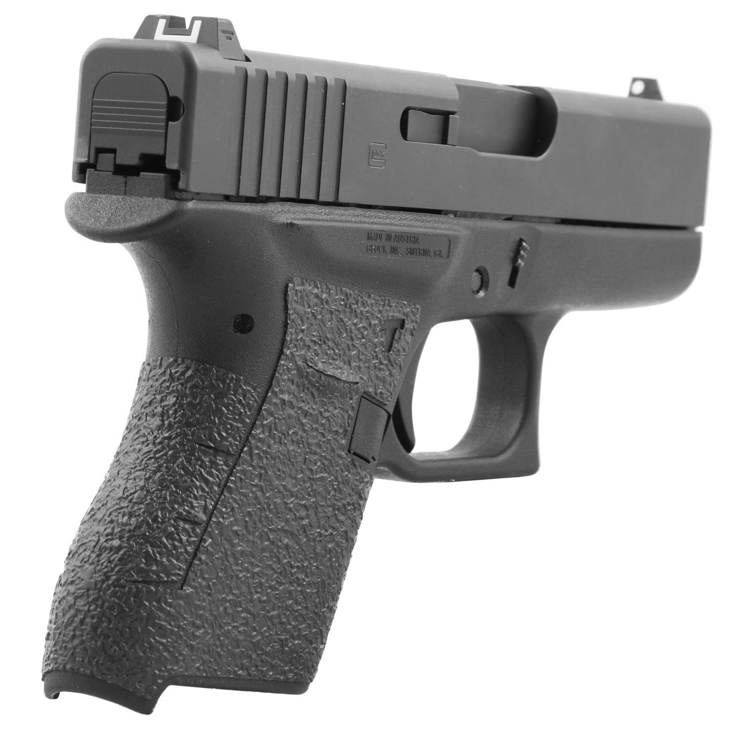 Talon Grips 100R Black Textured Rubber Stick-On Grip, Glock 43