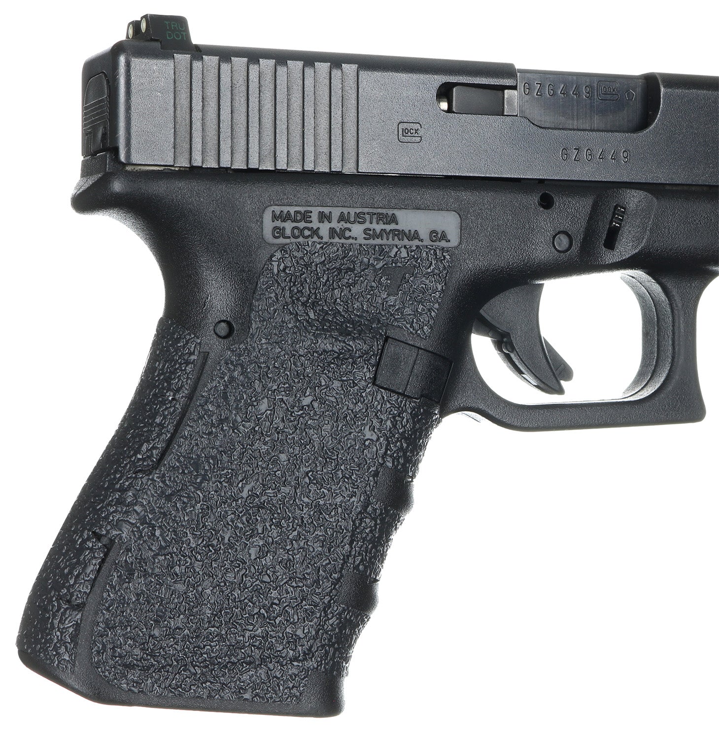 Talon Grips 104R Black Textured Rubber Grip Wrap for Glock 19/23/25/32/38 Gen1-3