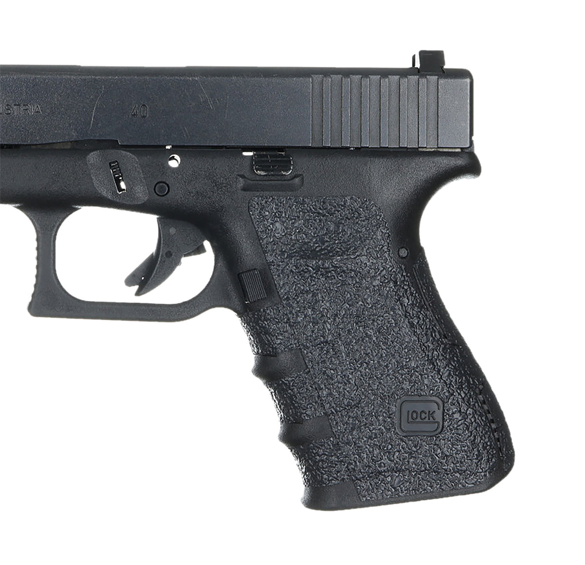 Talon Grips 110R Black Rubber Adhesive Grip Wrap, Glock Gen4 19/23/25/32/38 No Backstrap