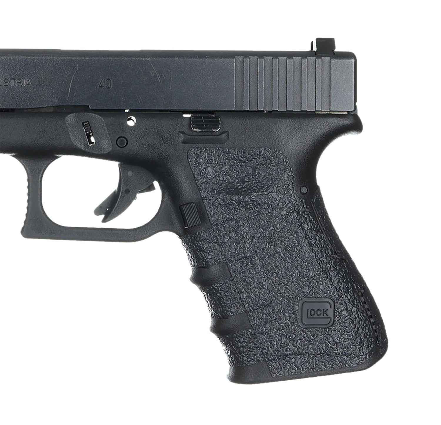 Talon Grips 110R Black Rubber Adhesive Grip Wrap, Glock Gen4 19/23/25/32/38 No Backstrap