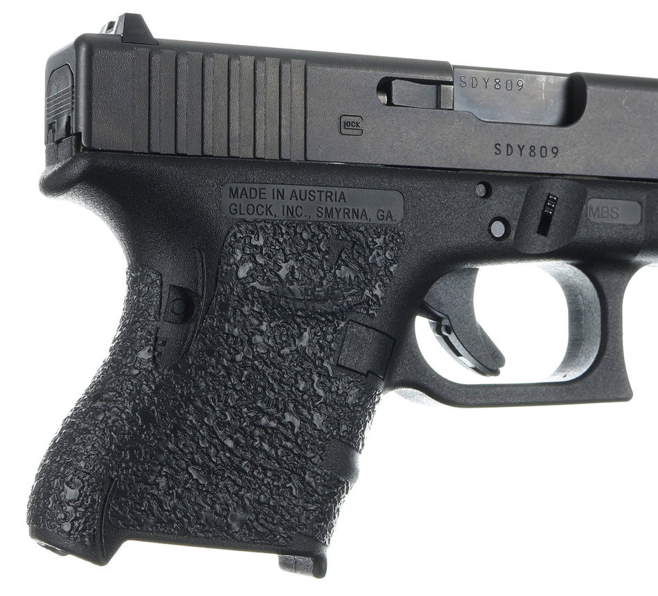 Talon Grips 116R Black Rubber Adhesive Grip Wrap, Glock Gen4 26/27/28/33/39 No Backstrap