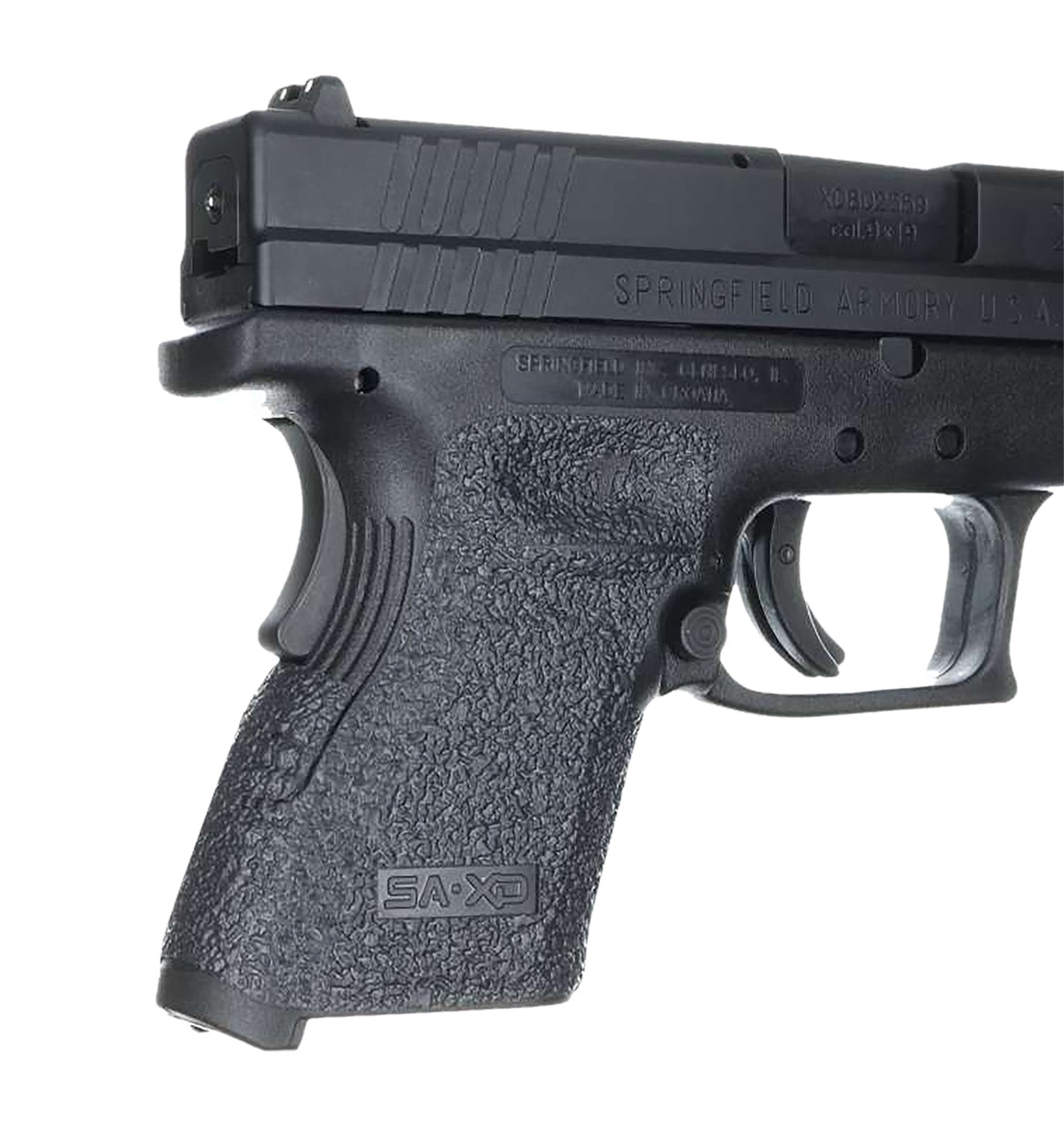 Talon Grips 203R Black Rubber Adhesive Grip Wrap for Springfield XD Subcompact 9mm/40