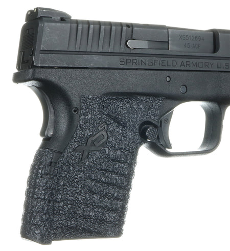 Talon Grips 207R Black Rubber Adhesive Grip Wrap, Springfield XD-S 9mm/40/45 Small Backstrap