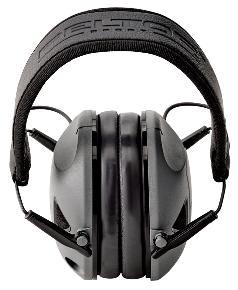 Peltor RGOTH4 Sport RangeGuard Electronic Earmuffs 21 dB Over-Head Gray/Black with Audio Input