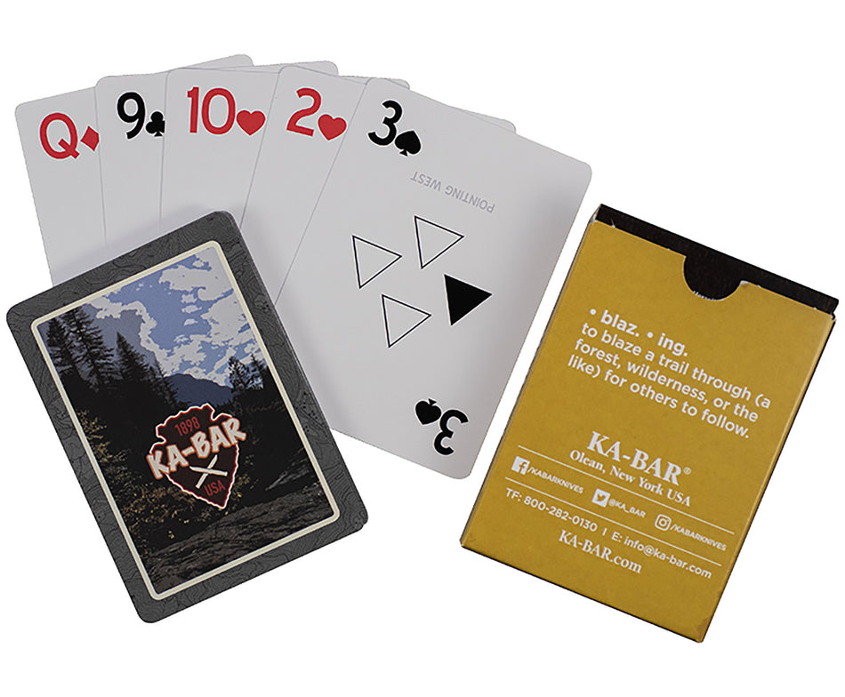 Ka-Bar Playing Cards PVC Water Resistant Trail Markers Multi-Color 9914