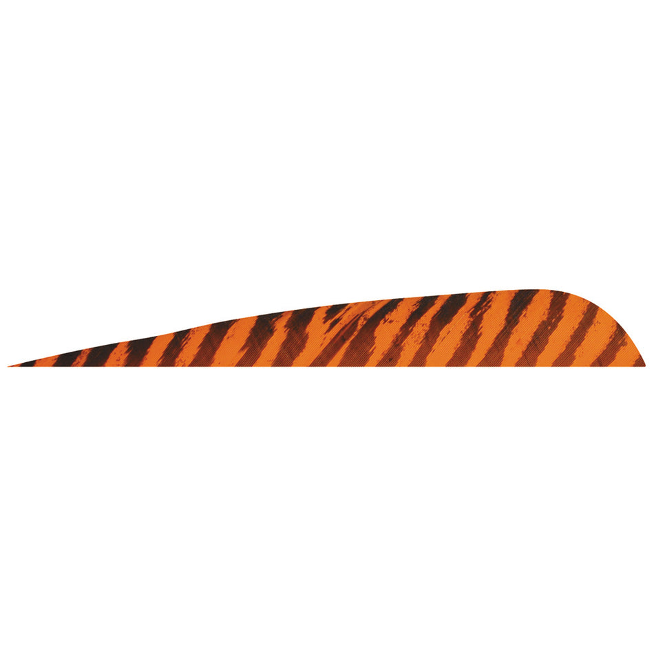 Gateway 4 in. Chartreuse Barred Parabolic Arrow Feathers RW 50 pk.