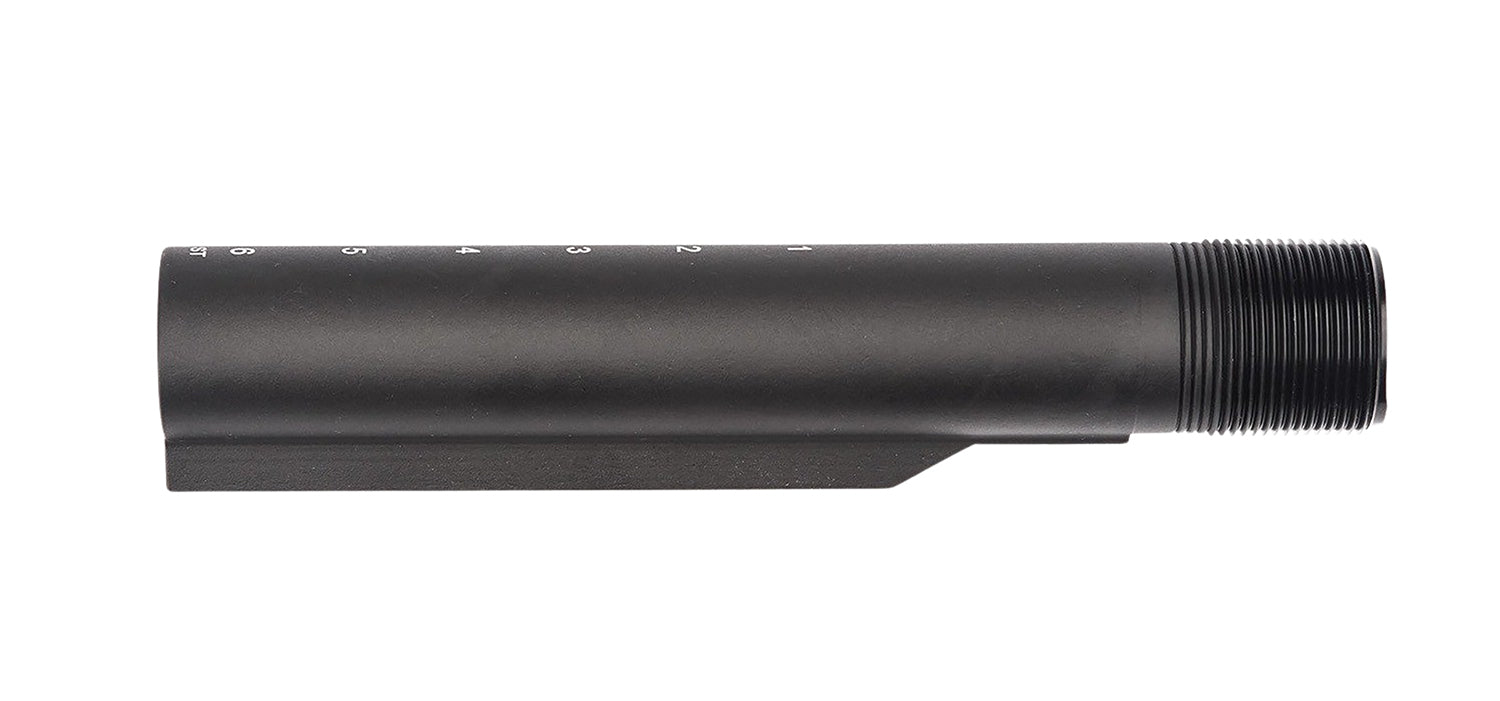 Spikes Tactical SLA500R Mil-Spec 6-Position Buffer Tube Black Hardcoat Anodized Aluminum